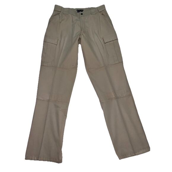 5.11 Tactical Cargo Pants Men's Size Large Tall Khaki TDU Ripstop Pockets 74003 - Picture 1 of 16